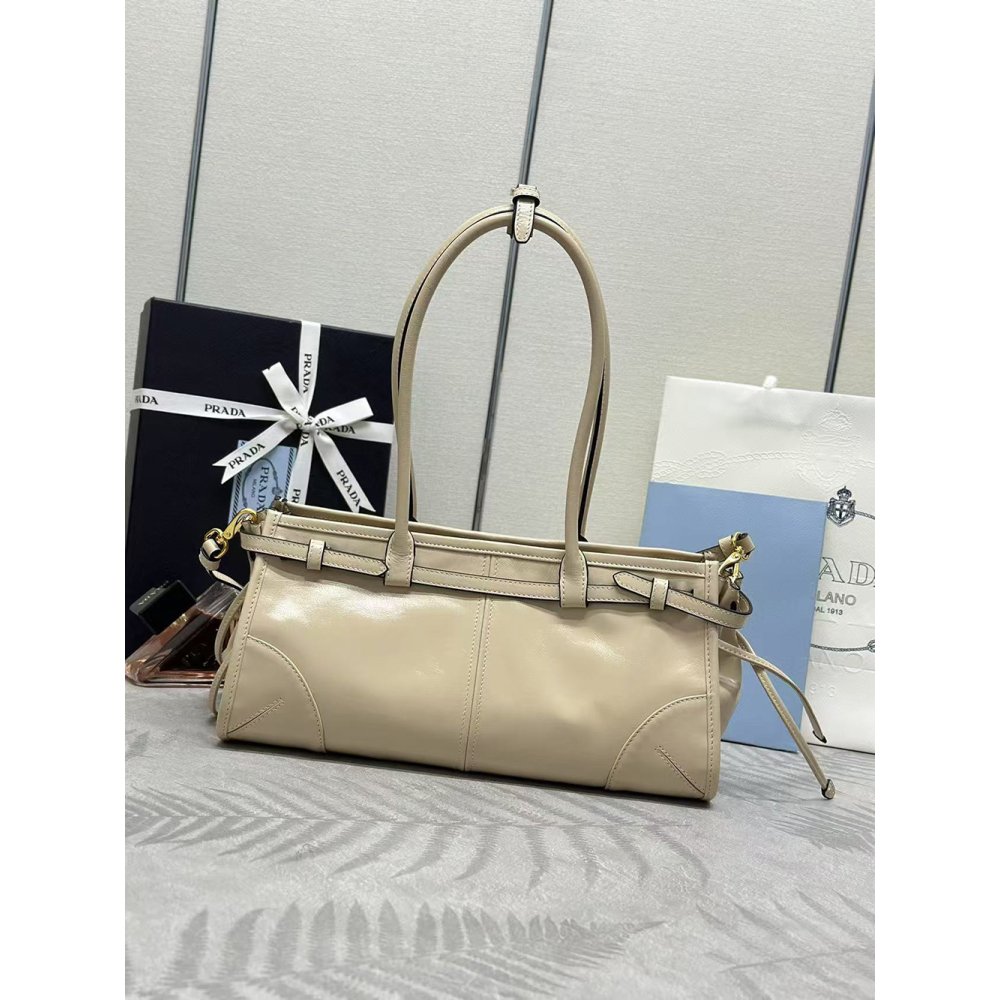 Prada Bonnie medium leather handbag 1BA426 32X15.5X12cm,Prada Bags