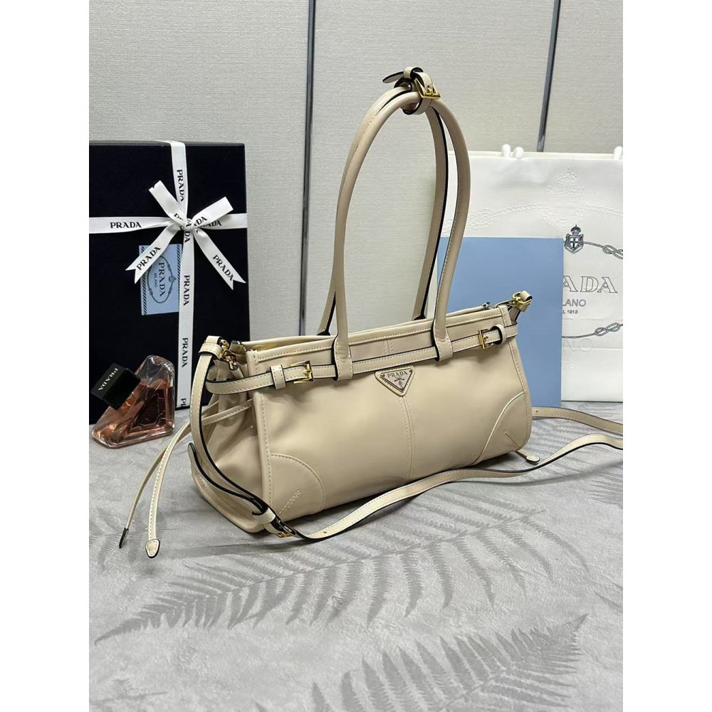 Prada Bonnie medium leather handbag 1BA426 32X15.5X12cm,Prada Bags