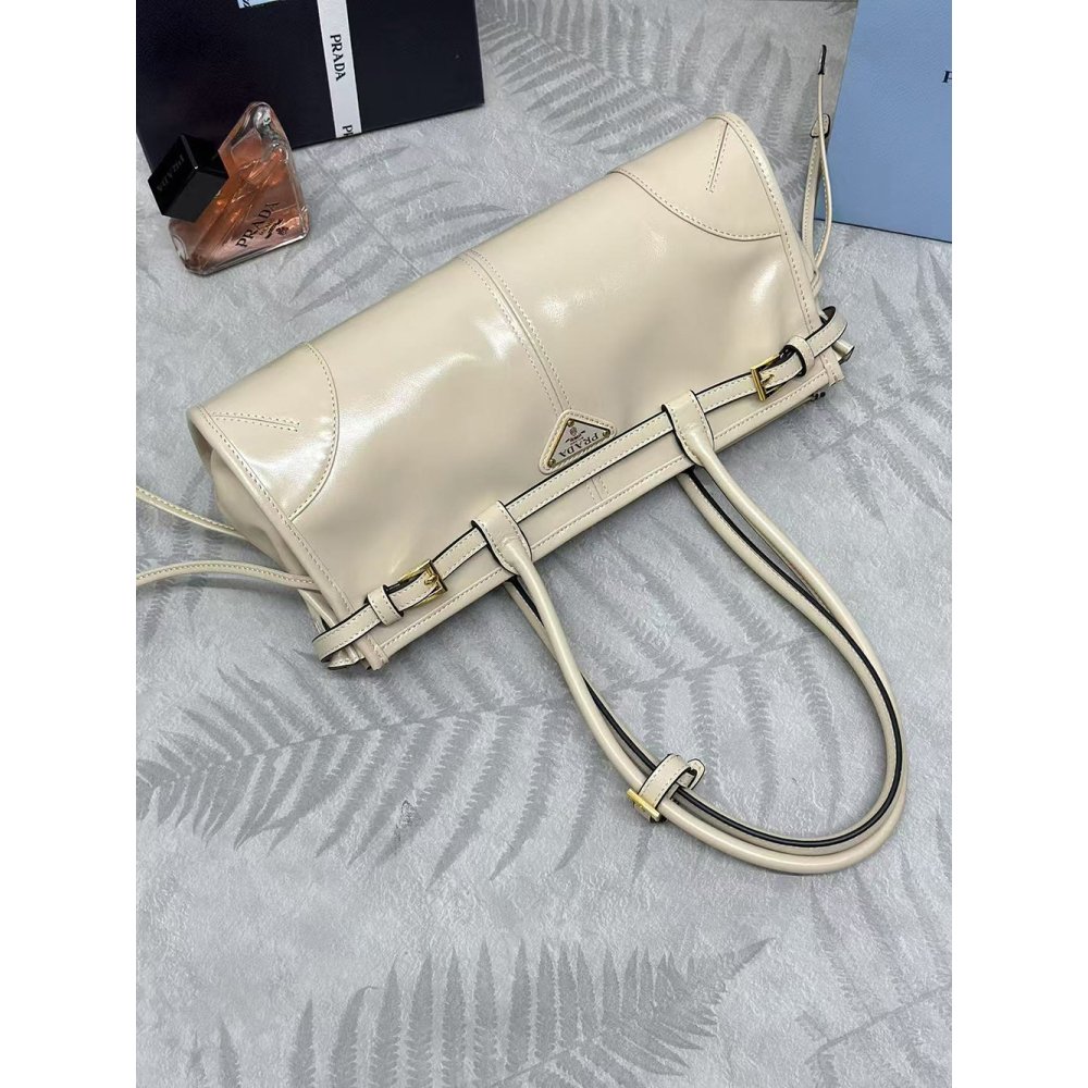 Prada Bonnie medium leather handbag 1BA426 32X15.5X12cm,Prada Bags