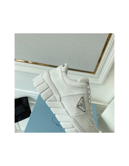 Cheap Reps Prada Mens Low-top Sneakers in White Leather