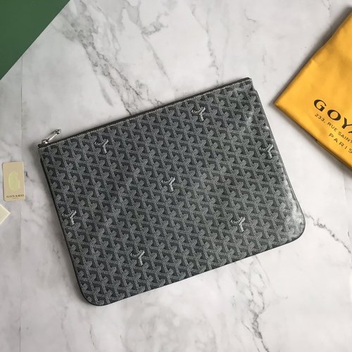 Goyard Senat Pouch GM bags  Grey 1CL51P 40X30cm,Goyard Bags