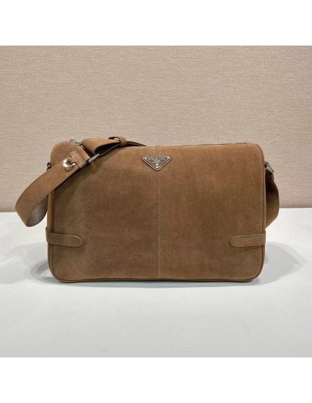Prada Suede shoulder bags 2VH187 22X35X12cm,Prada Bags