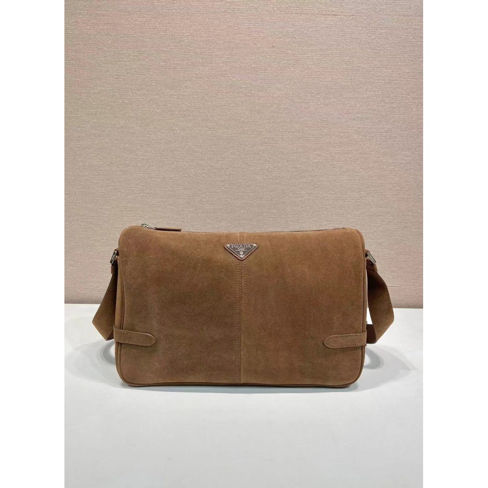 Prada Suede shoulder bags 2VH187 22X35X12cm,Prada Bags