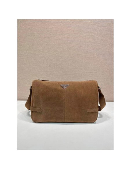 Prada Suede shoulder bags 2VH187 22X35X12cm,Prada Bags