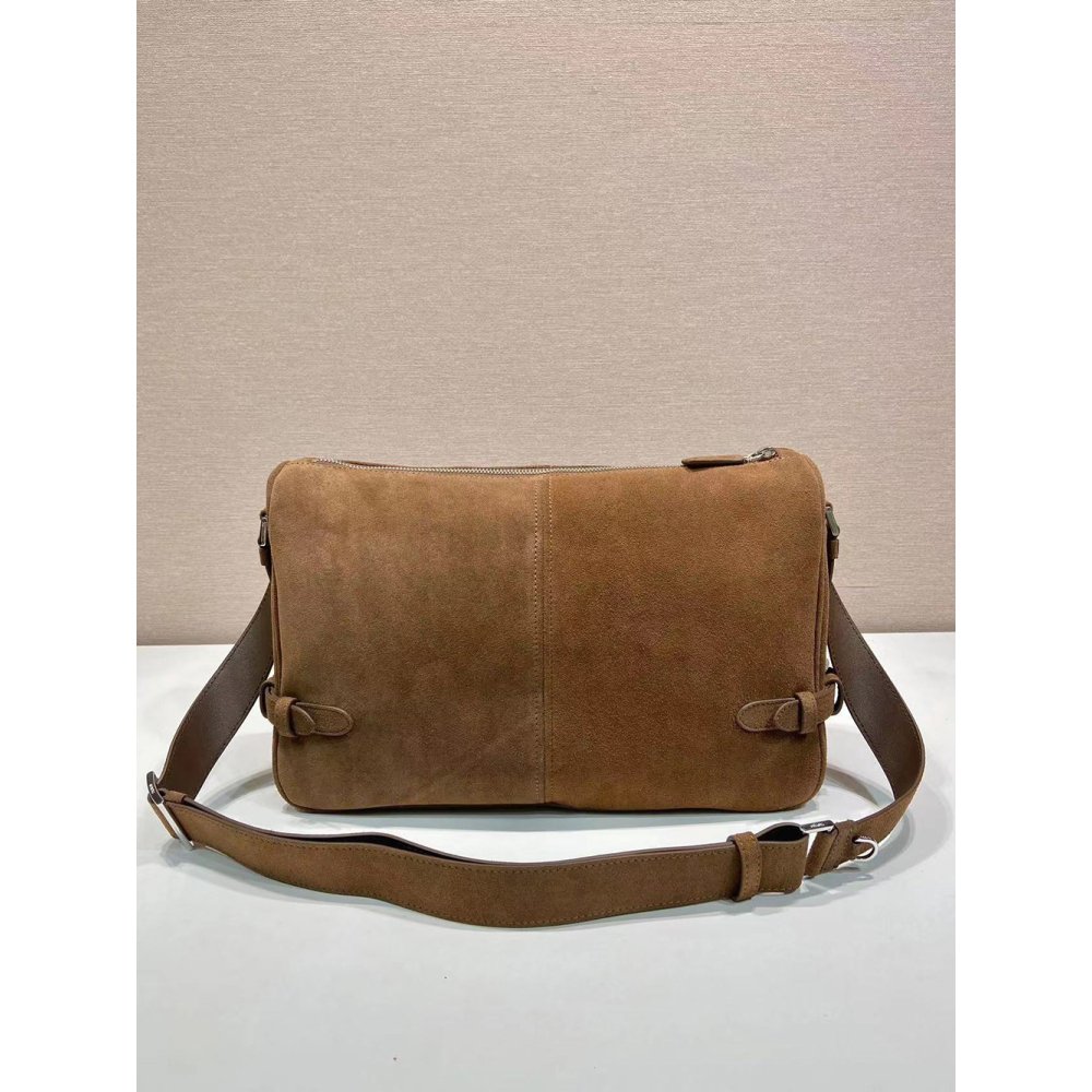 Prada Suede shoulder bags 2VH187 22X35X12cm,Prada Bags