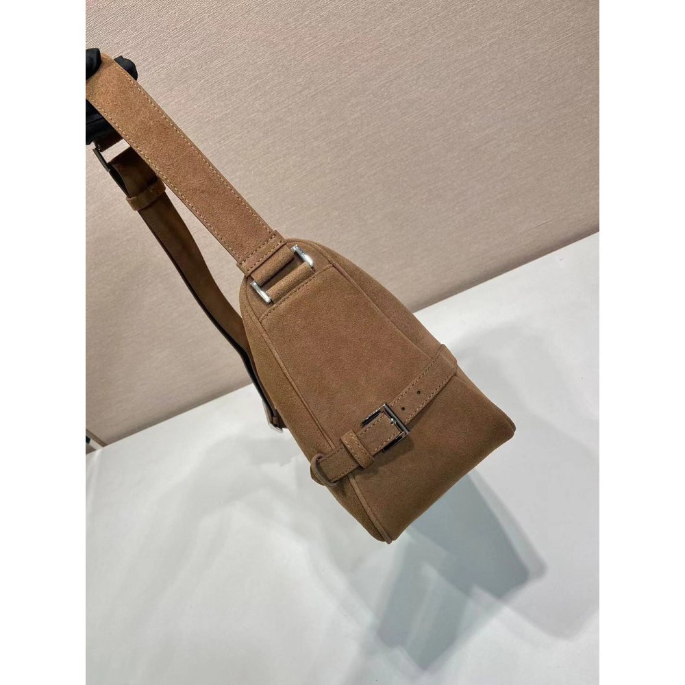 Prada Suede shoulder bags 2VH187 22X35X12cm,Prada Bags