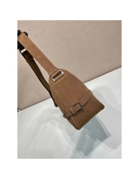 Prada Suede shoulder bags 2VH187 22X35X12cm,Prada Bags