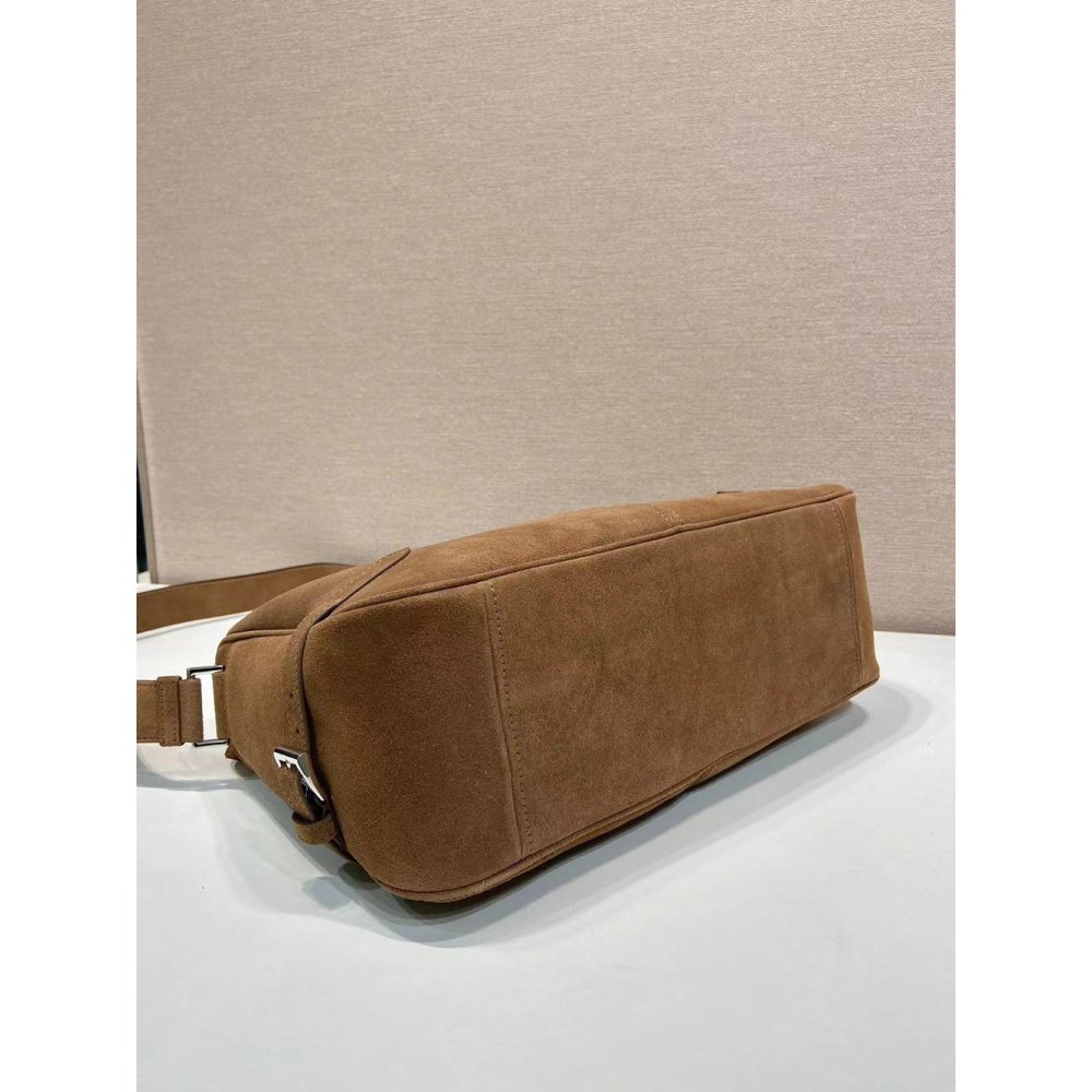 Prada Suede shoulder bags 2VH187 22X35X12cm,Prada Bags