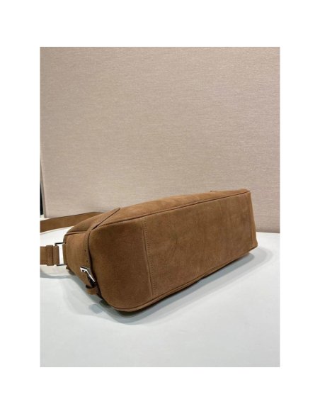 Prada Suede shoulder bags 2VH187 22X35X12cm,Prada Bags