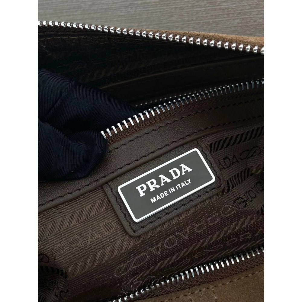 Prada Suede shoulder bags 2VH187 22X35X12cm,Prada Bags