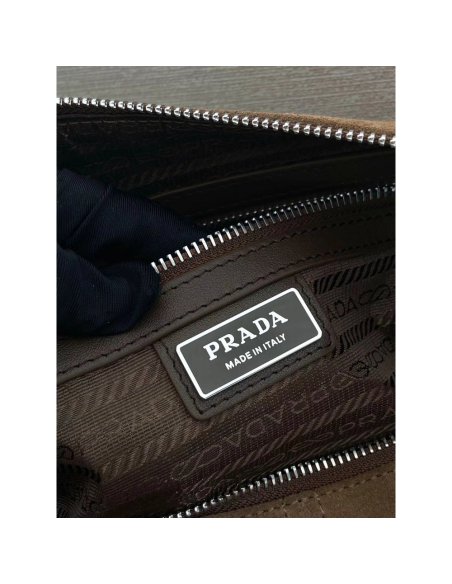 Prada Suede shoulder bags 2VH187 22X35X12cm,Prada Bags