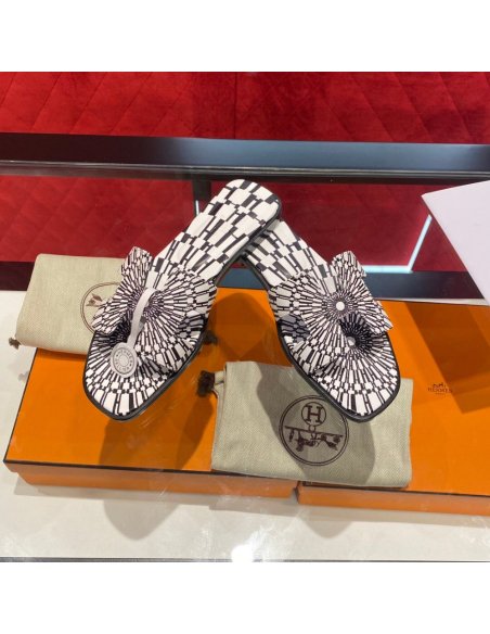 Hermes flat slides summer shoes_1