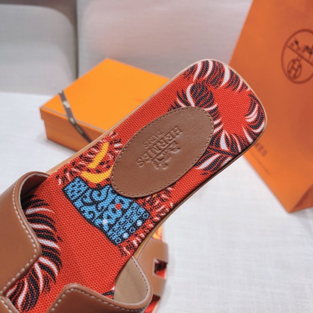 Hermes flat slides summer shoes_11