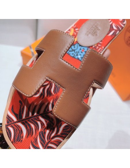 Hermes flat slides summer shoes_11