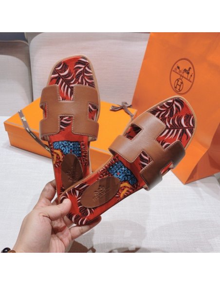 Hermes flat slides summer shoes_11
