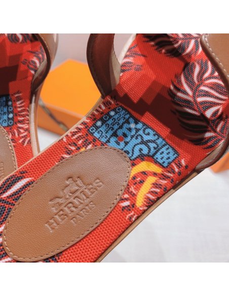 Hermes flat slides summer shoes_11