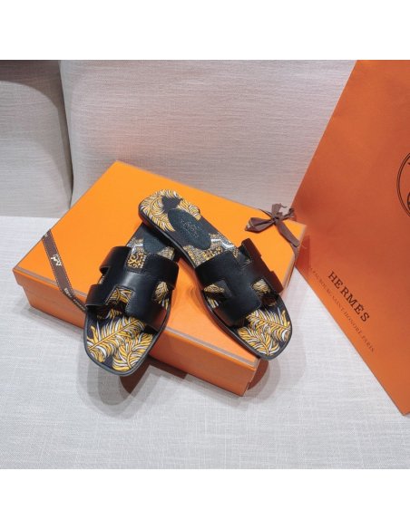 Hermes flat slides summer shoes_12
