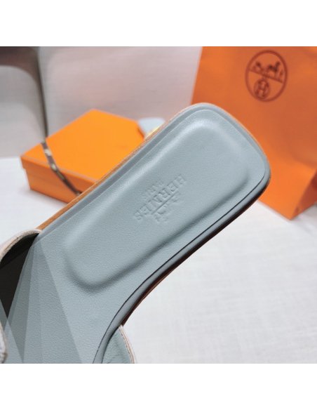Hermes flat slides summer shoes_14