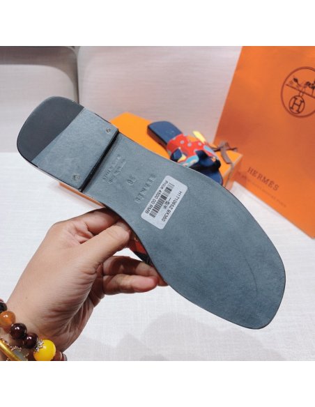 Hermes flat slides summer shoes_15