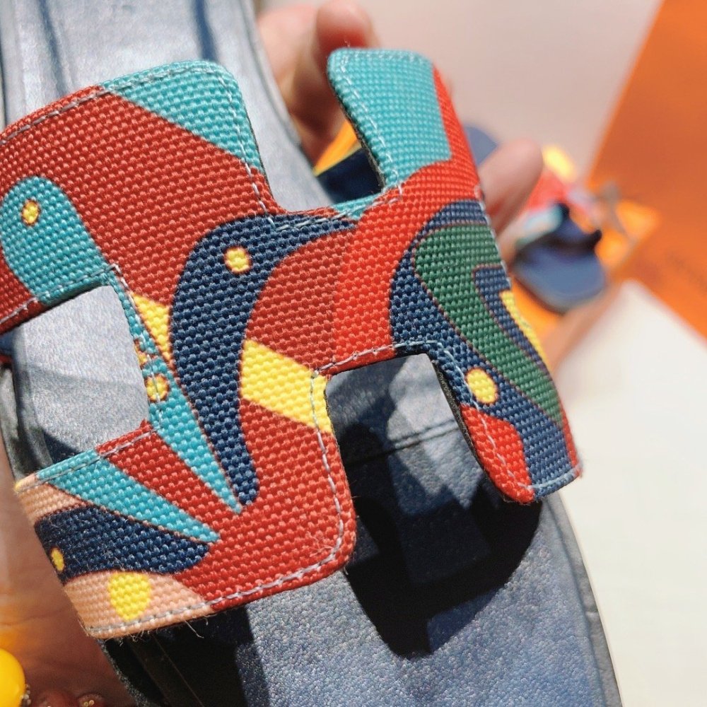 Hermes flat slides summer shoes_15