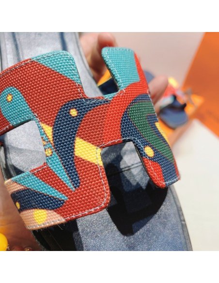 Hermes flat slides summer shoes_15