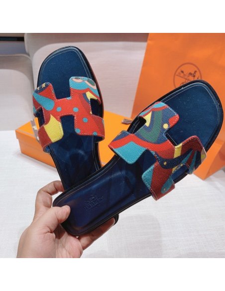 Hermes flat slides summer shoes_15