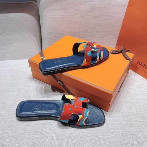 Hermes flat slides summer shoes_15
