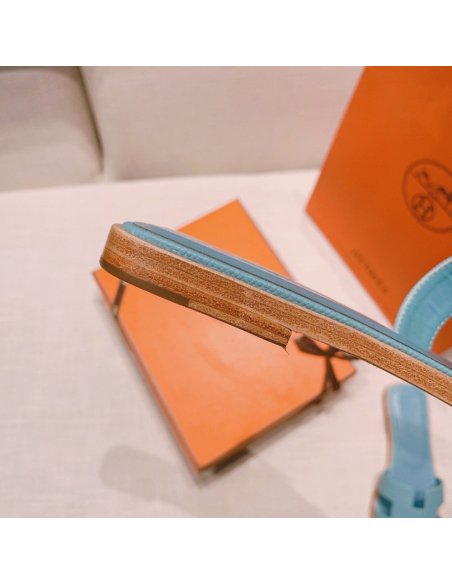 Hermes flat slides summer shoes_16