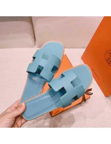 Hermes flat slides summer shoes_16