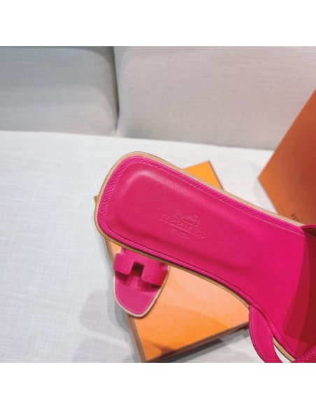 Hermes flat slides summer shoes_17