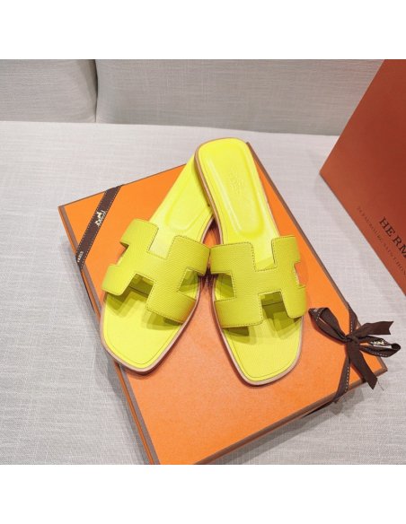 Hermes flat slides summer shoes_18