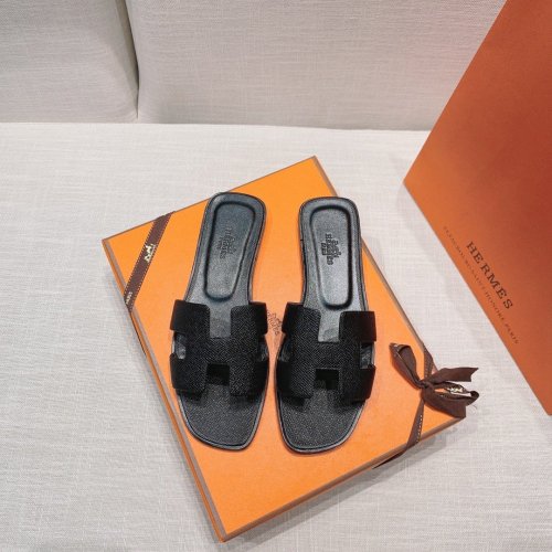 Hermes flat slides summer shoes_19