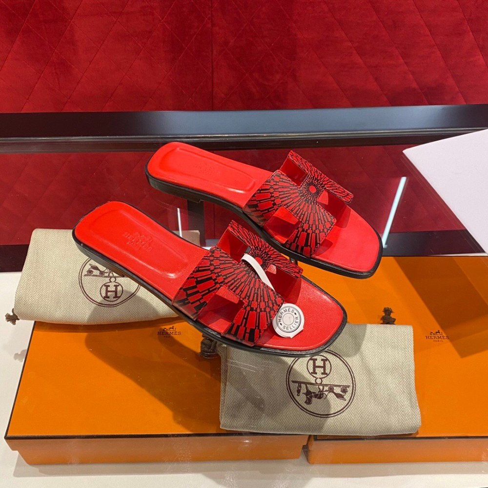 Hermes flat slides summer shoes_2