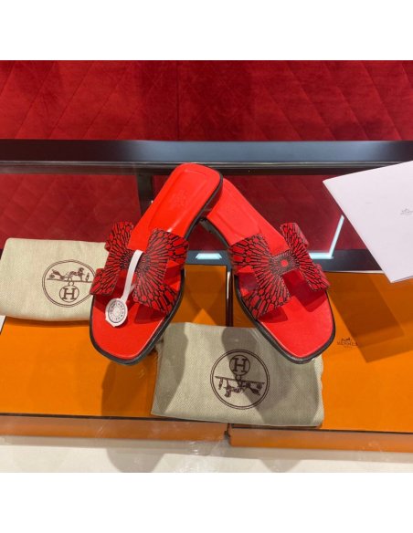 Hermes flat slides summer shoes_2