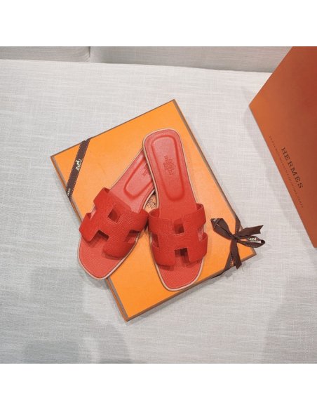 Hermes flat slides summer shoes_21