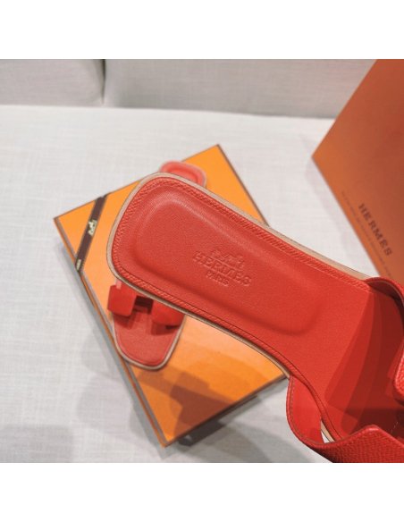 Hermes flat slides summer shoes_21