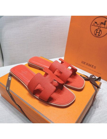 Hermes flat slides summer shoes_21