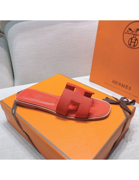 Hermes flat slides summer shoes_21