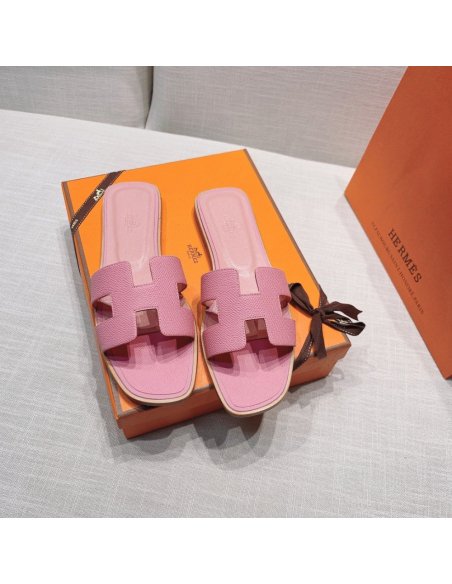 Hermes flat slides summer shoes_22