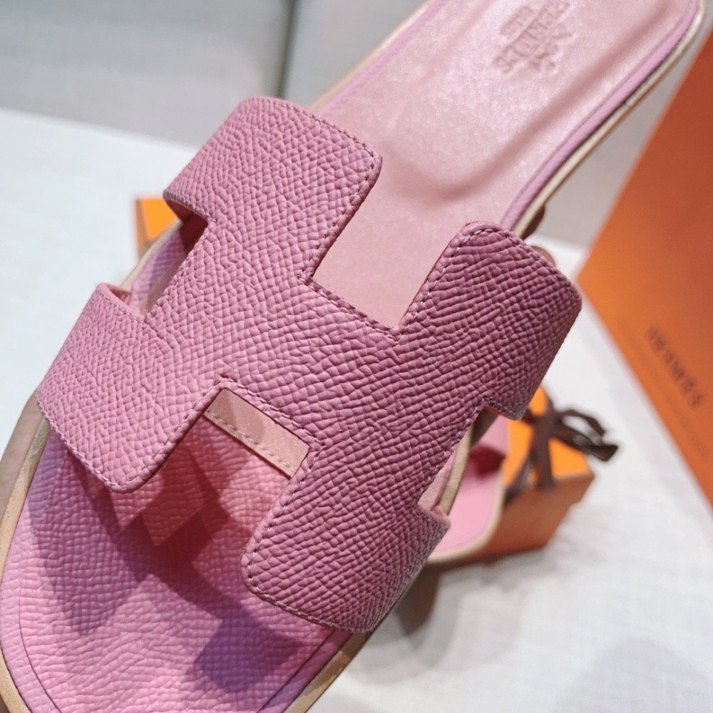 Hermes flat slides summer shoes_22
