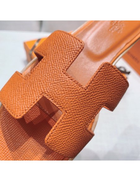 Hermes flat slides summer shoes_23