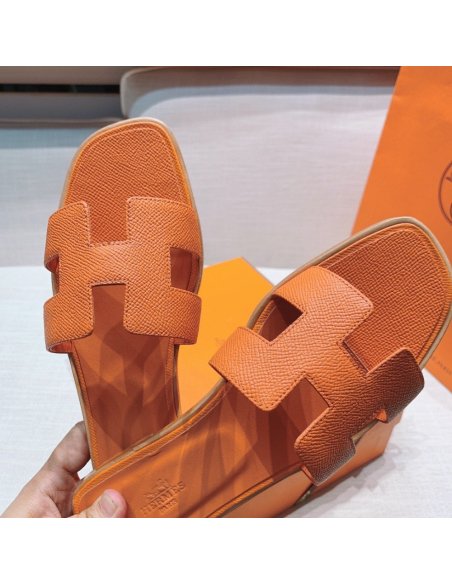 Hermes flat slides summer shoes_23