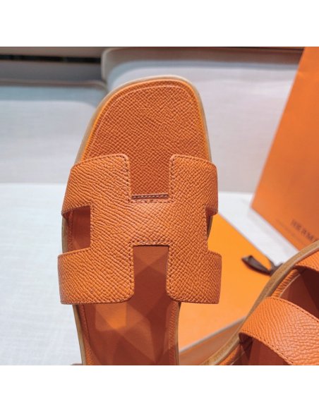 Hermes flat slides summer shoes_23