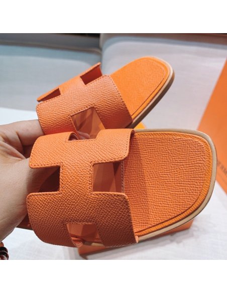 Hermes flat slides summer shoes_23