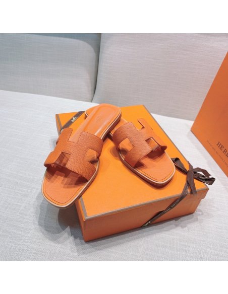 Hermes flat slides summer shoes_23