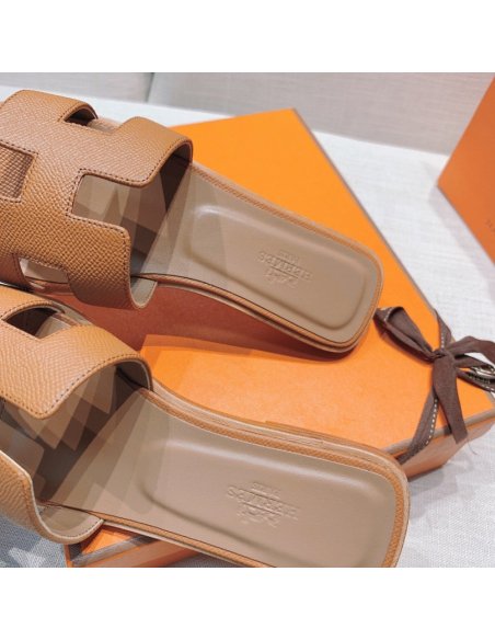 Hermes flat slides summer shoes_24