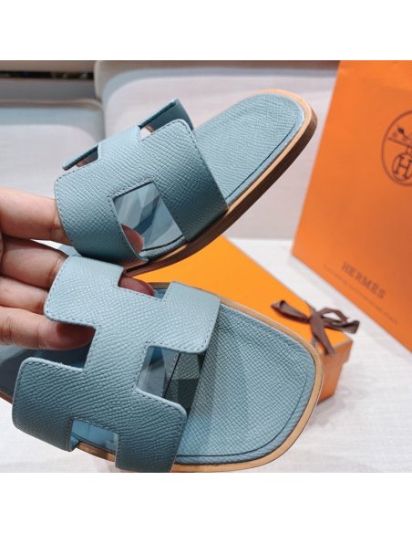 Hermes flat slides summer shoes_25