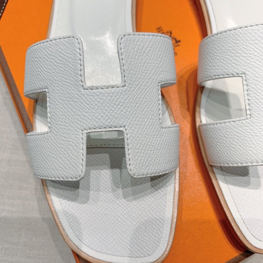 Hermes flat slides summer shoes_26