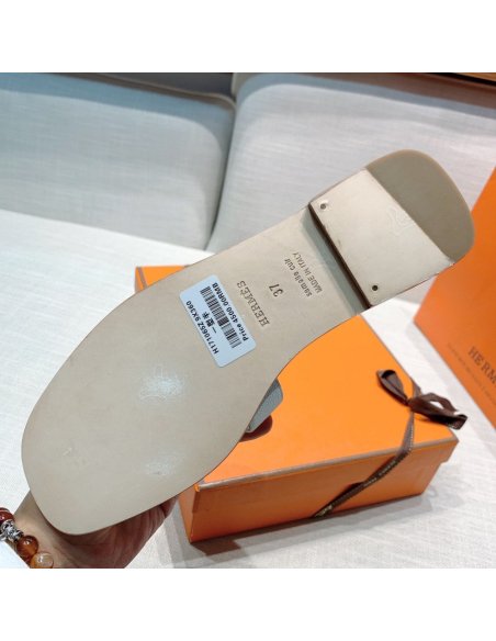 Hermes flat slides summer shoes_26