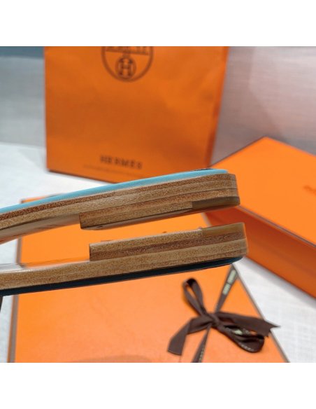 Hermes flat slides summer shoes_27